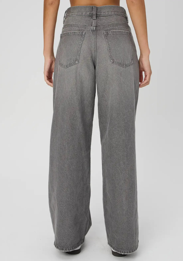 Z_ar_a Dark Grey Wide-Leg Jeans