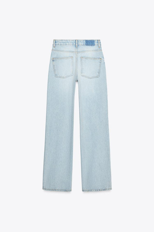 Za_ra STRAIGHT LIGHT BLUE JEANS