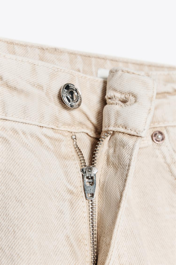 Za_ra STRAIGHT BEIGE JEANS
