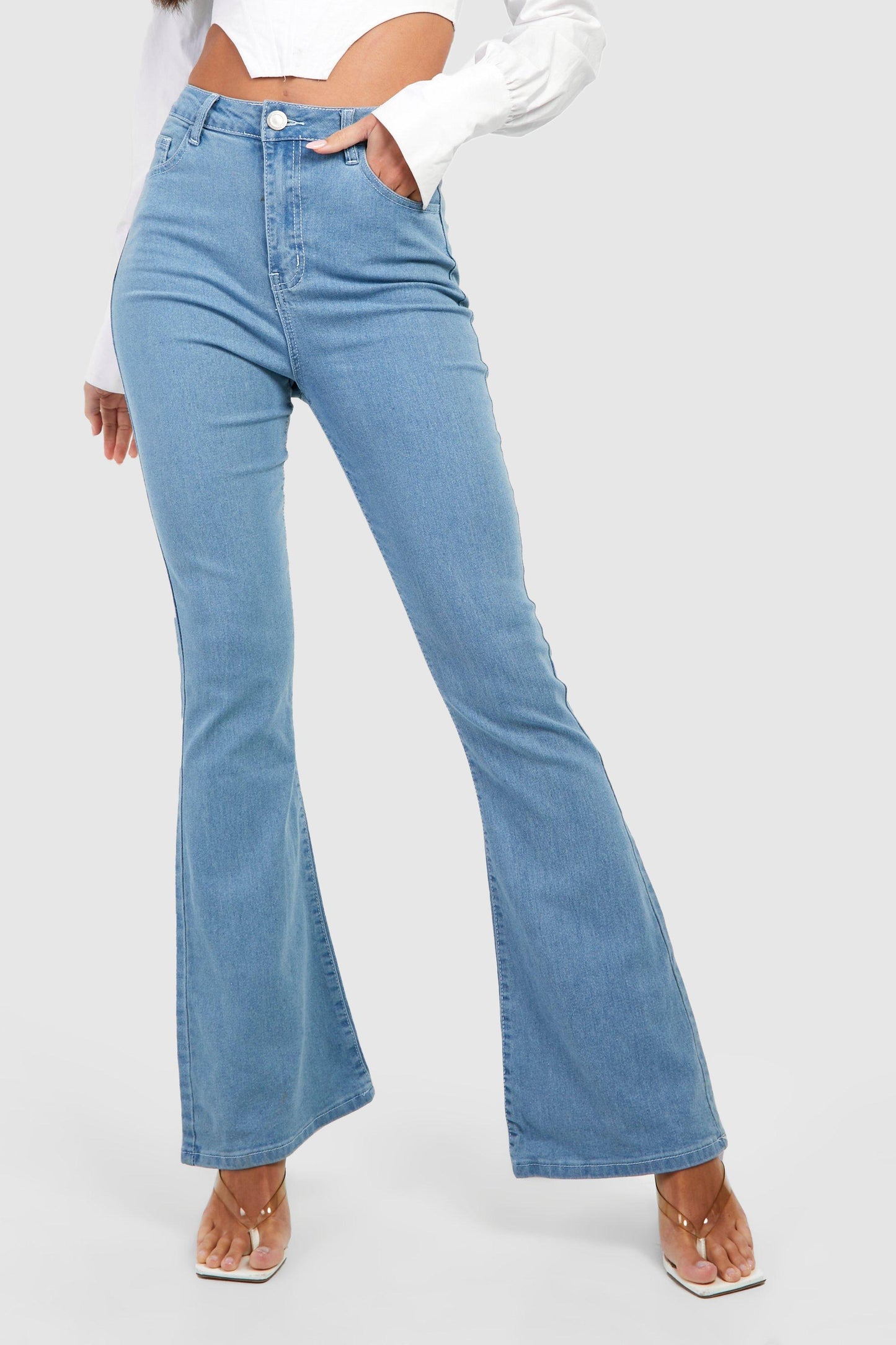 Baby Blue Bootcut Flare Jeans