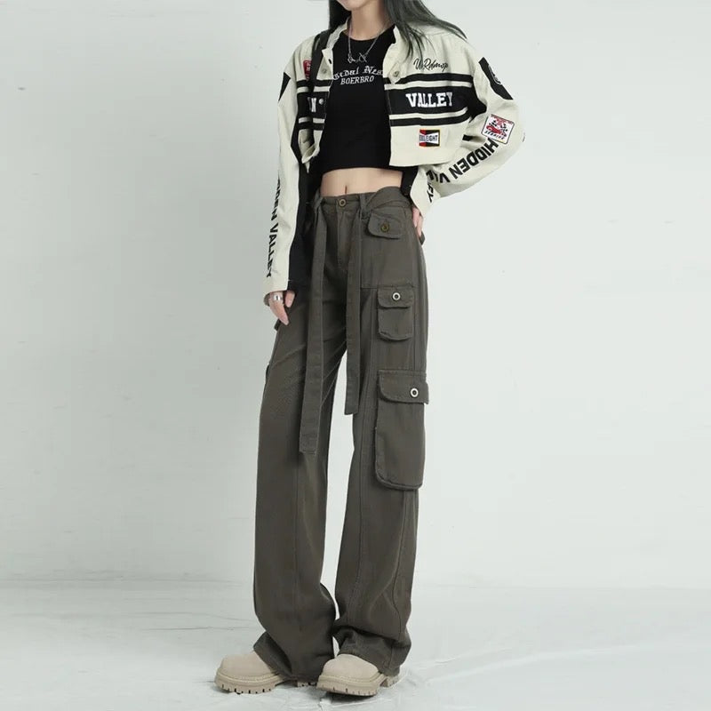 Seoul Street Style Baggy Cargo Jeans