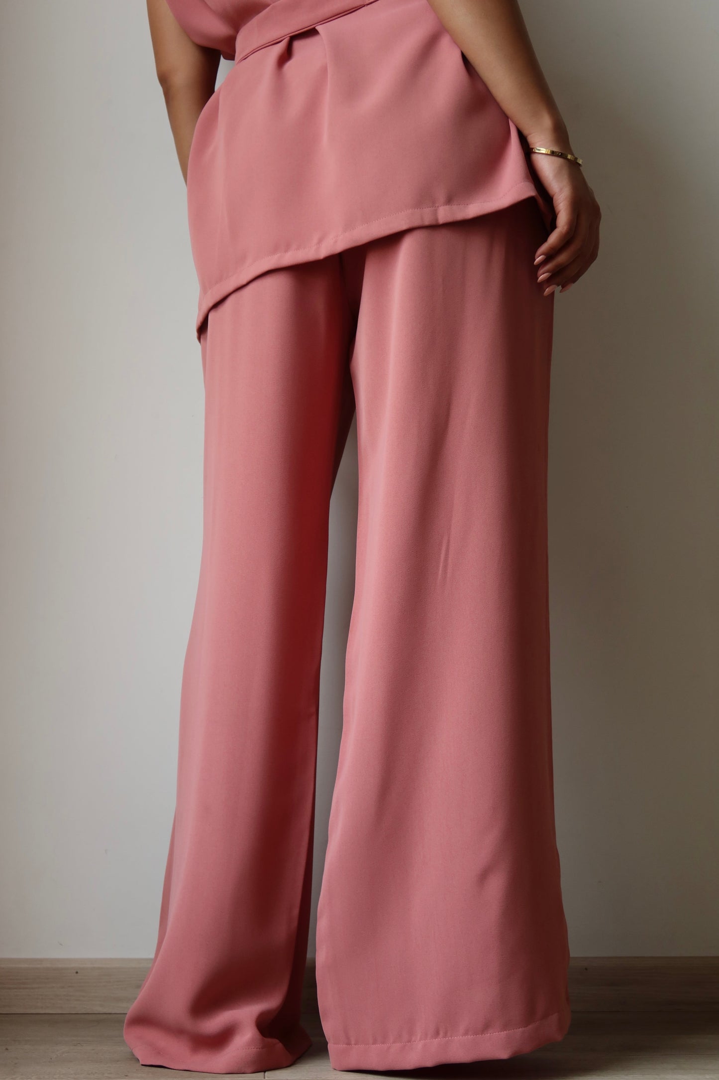 Super Flow Wrap Belted Pant Suit