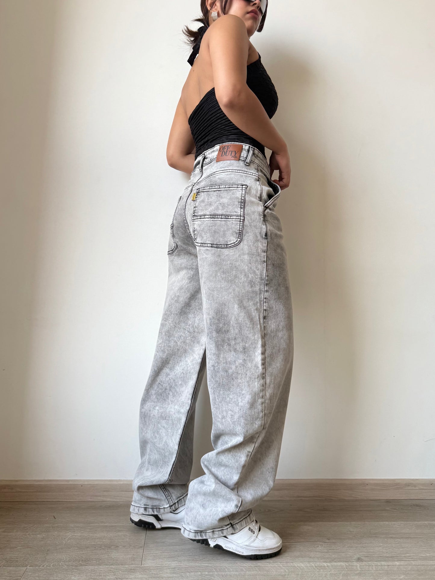 Platinum Drift Baggy Fit Jeans