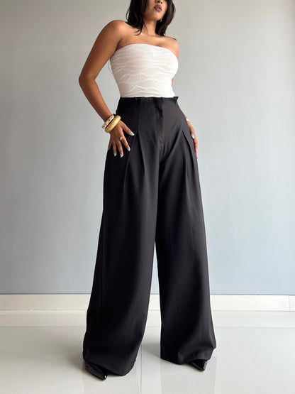 High Grade Linen Wide Leg Pants