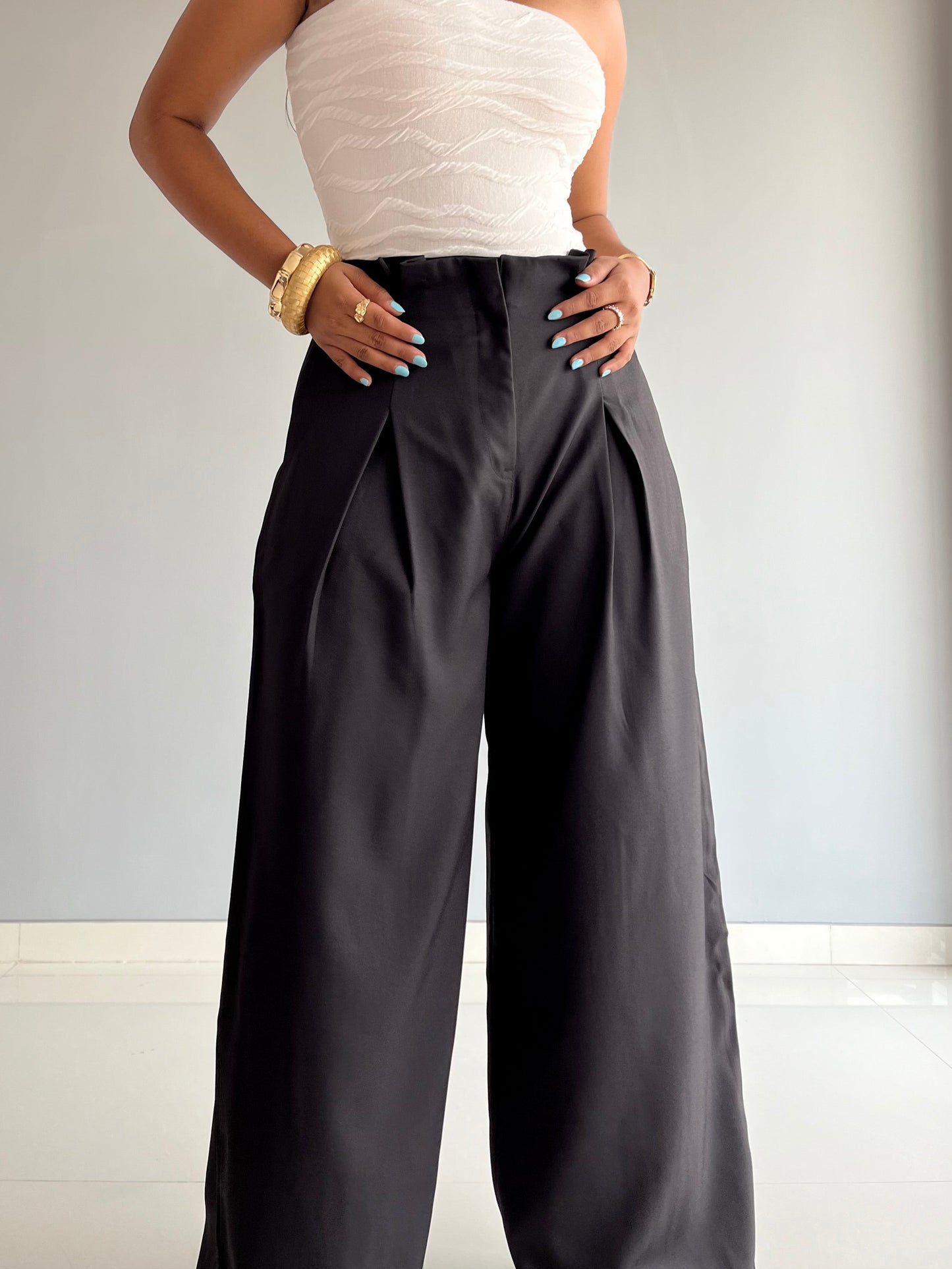 High Grade Linen Wide Leg Pants