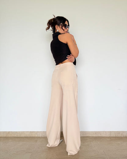 Posh Pattern Wide Highwaist Pants