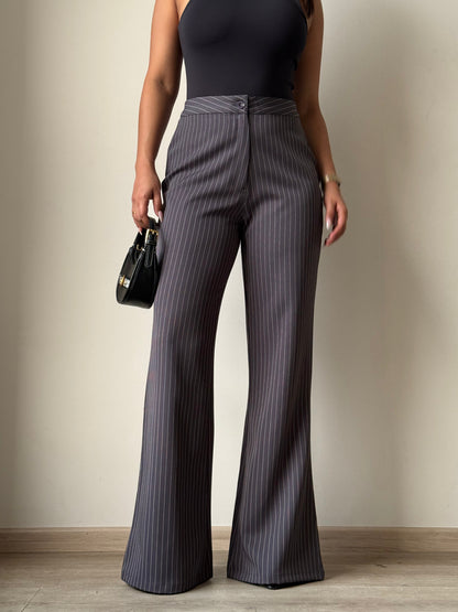 Flared Striped Statement Pants