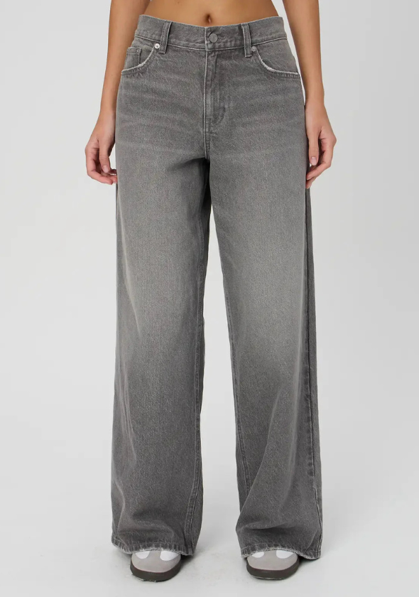 Z_ar_a Dark Grey Wide-Leg Jeans