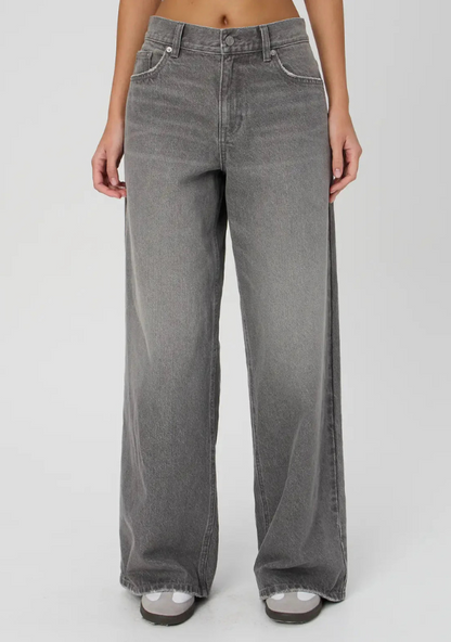 Z_ar_a Dark Grey Wide-Leg Jeans
