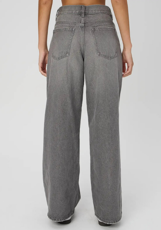 Z_ar_a Dark Grey Wide-Leg Jeans