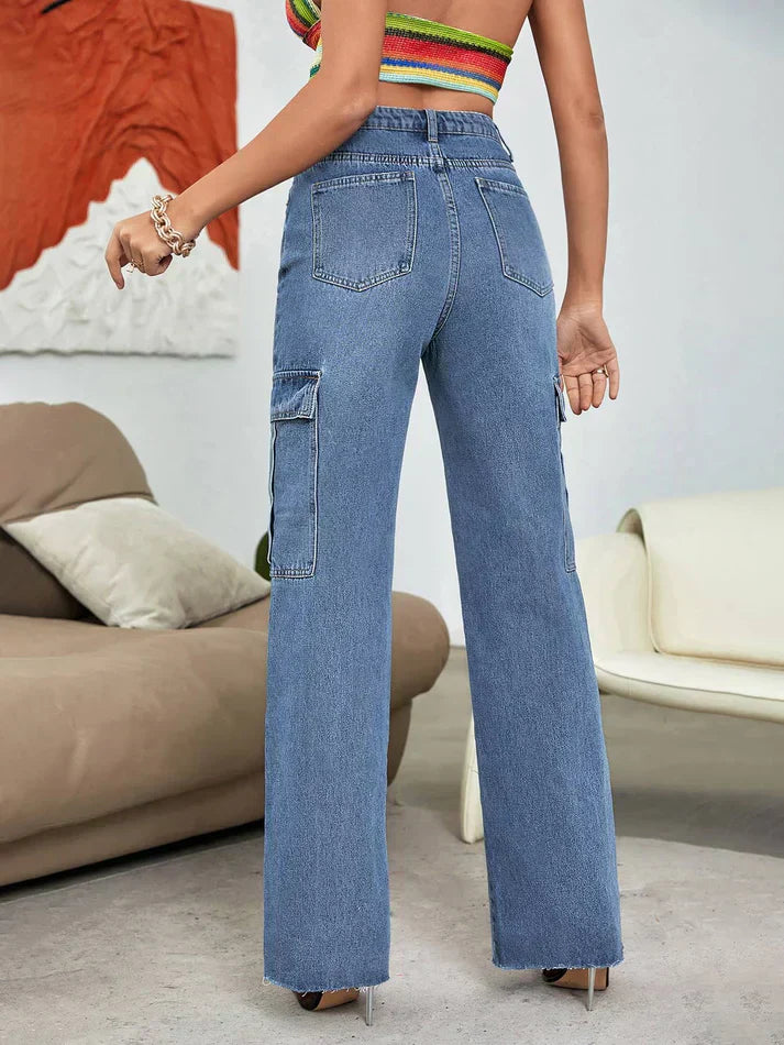 Za_ra Wanderlust Cargo Denim Pants