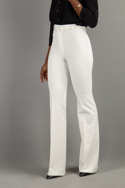 Za_ra White Classic Pants Office Trouser