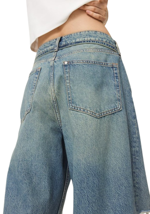 H&_M Baggy Low Jeans
