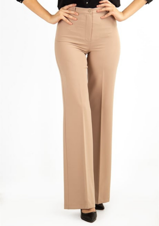 Za_ra Beige Classic Pants Office Trouser