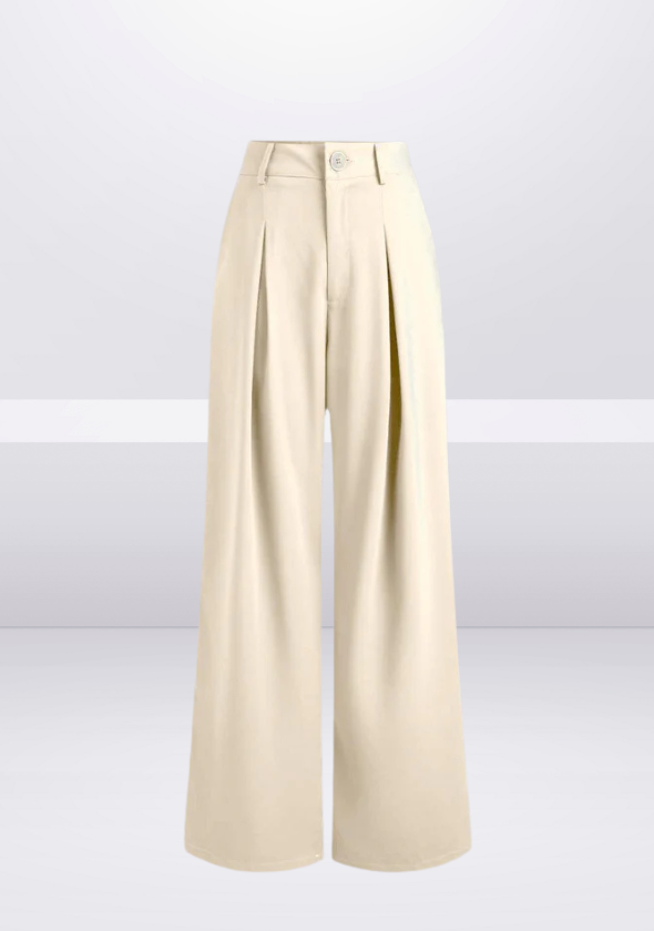 H&_M Style Baggy Off white Trouser